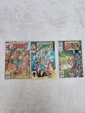 Groo the Wanderer Marvel Epic Comics Lot #5 #8 #33 Sergio Aragones Vintage